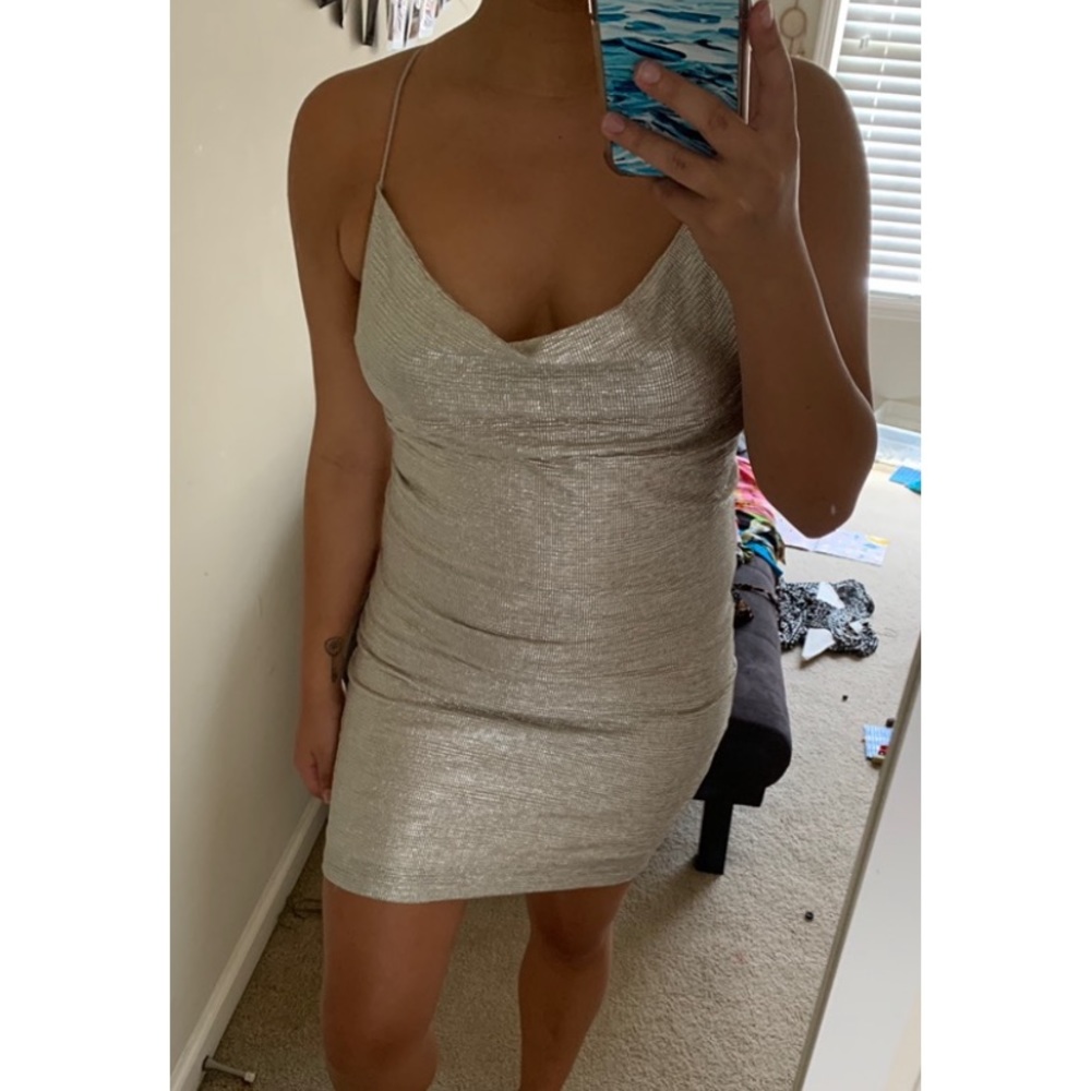 H&M shiny dress